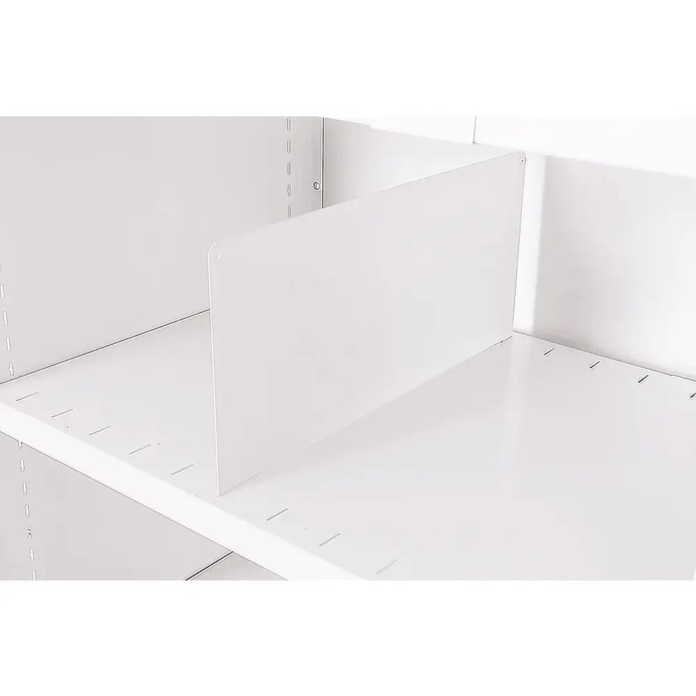 Slot-in dividers for delta plus shelving