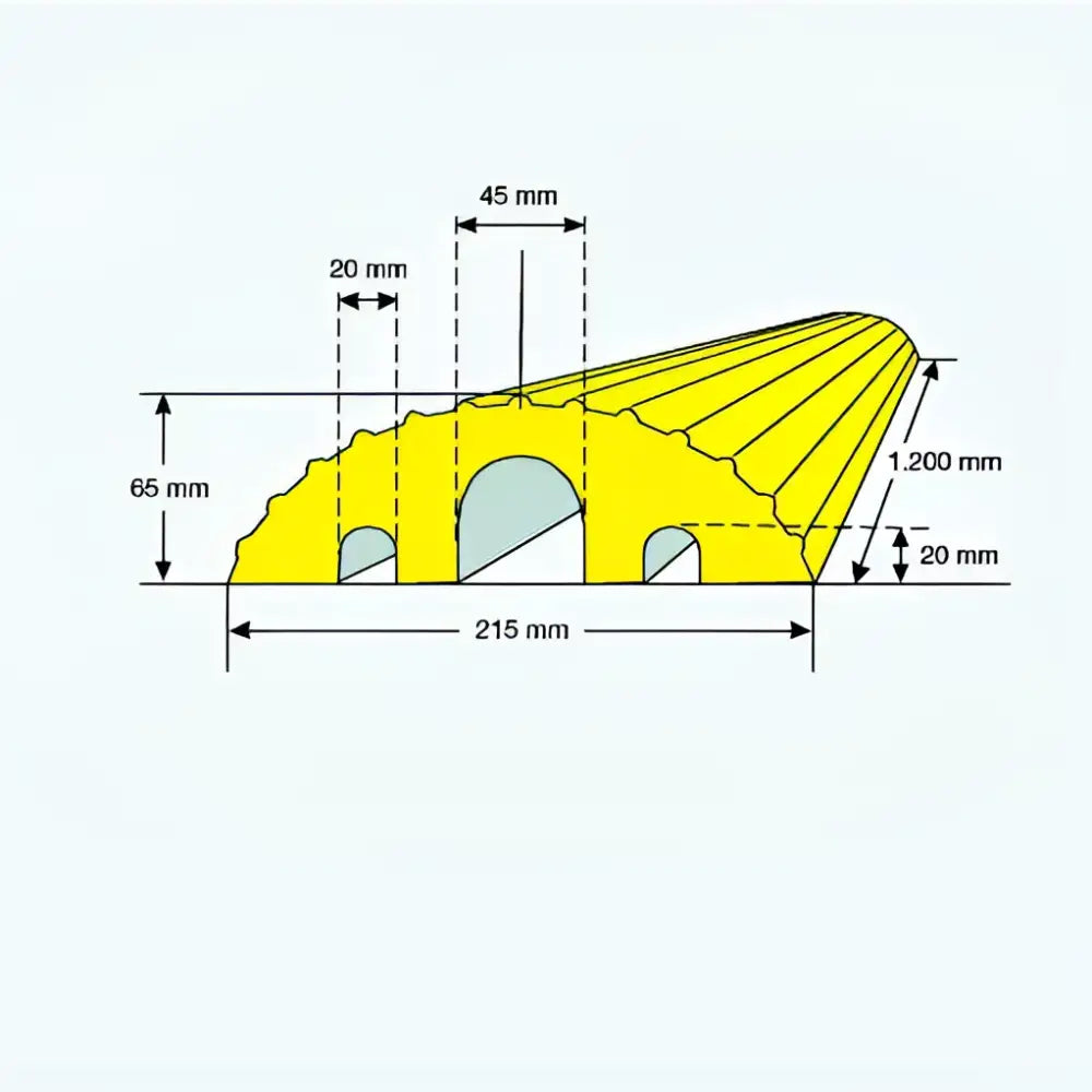 Small cable protection ramp