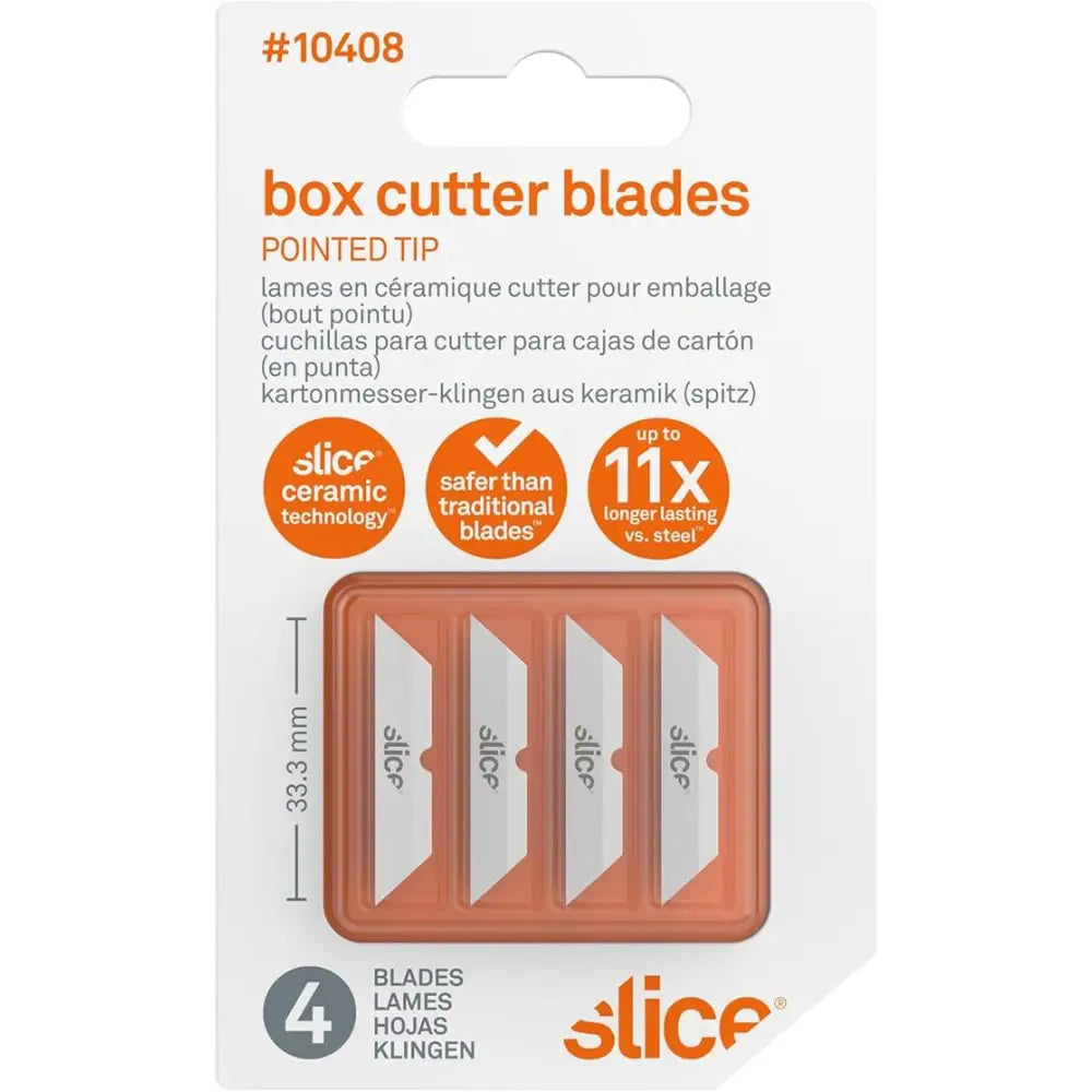 Spare slice pointed tip blades pack of 4