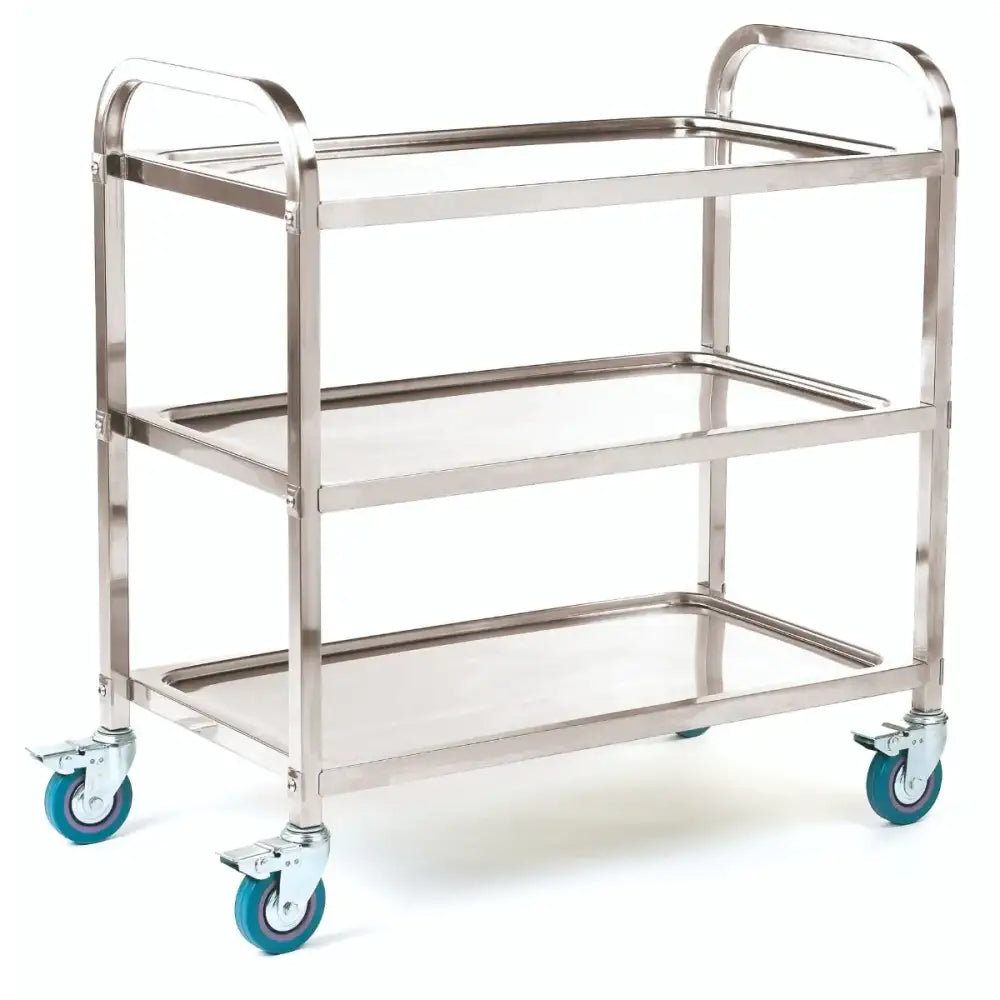 Stainless steel shelf trolleys