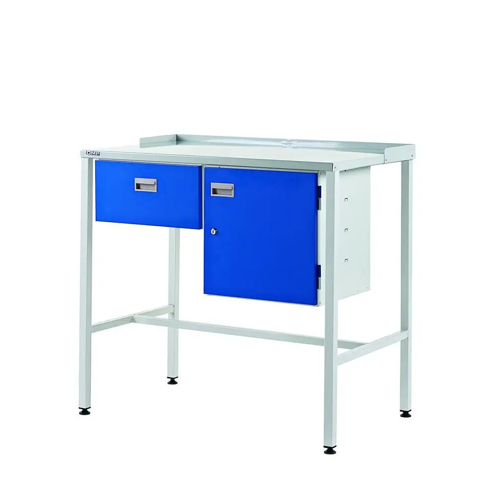 Team leader workstation with single drawer & cupboard