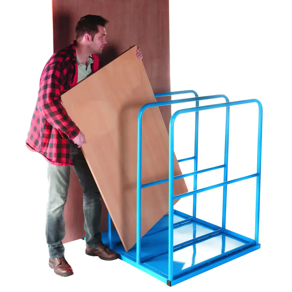 Vertical sheet rack with base