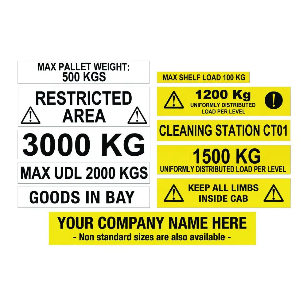 Warehouse information labels