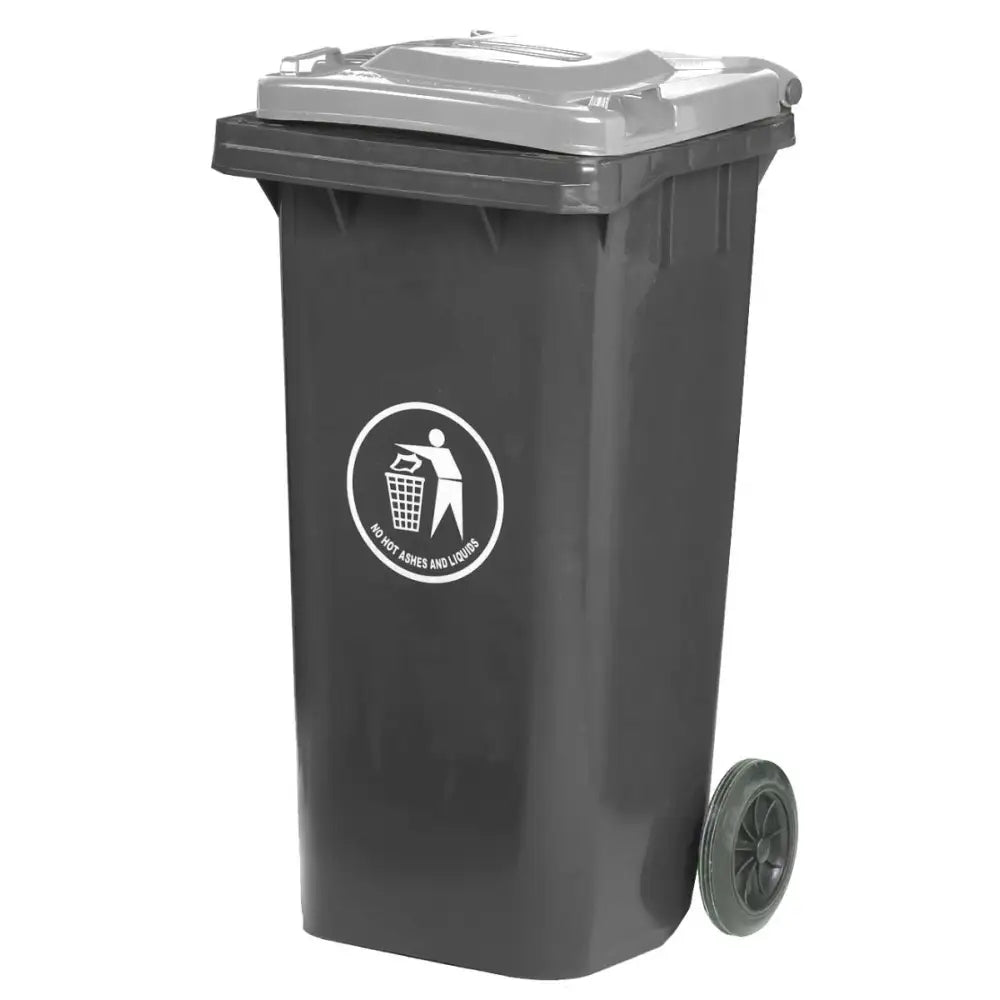 Wheeled bins with coloured lids