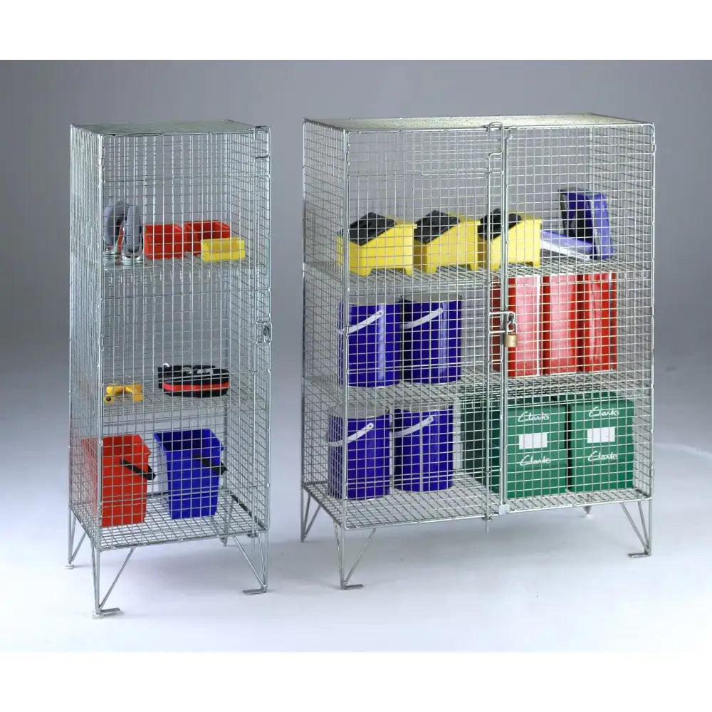 Wire mesh compartment cupboards