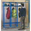 Wire mesh storage compartments