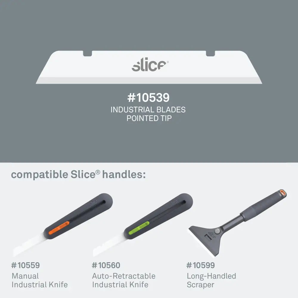 Slice pointed tip industrial blades handle compatible list