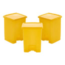 15l pedal bins - set of 3