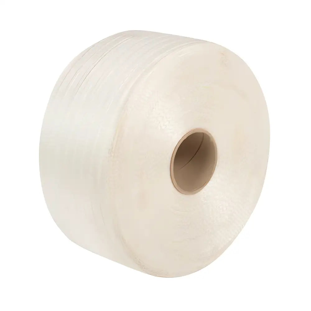 19mm woven cord polyester strapping 600m length. 2 roll pack