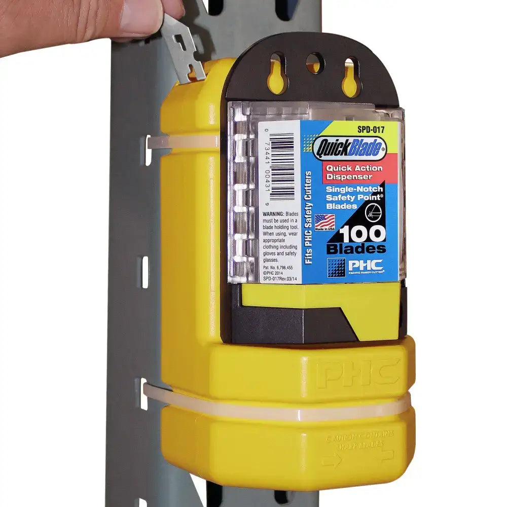 Replacement blade disposal bank and dispenser