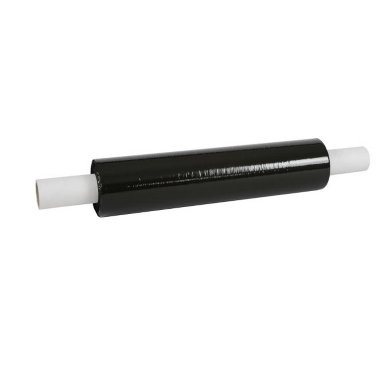 Medium Duty 400mm x 300m Black Pallet Stretch Wrap Film, Ext. Core  (Box of 6) Stretch Wrap Rolls Transpal   