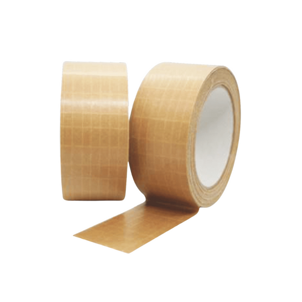 Brown Reinforced Self Adhesive Kraft Paper Tape 57mm x 50m (6 Rolls)
