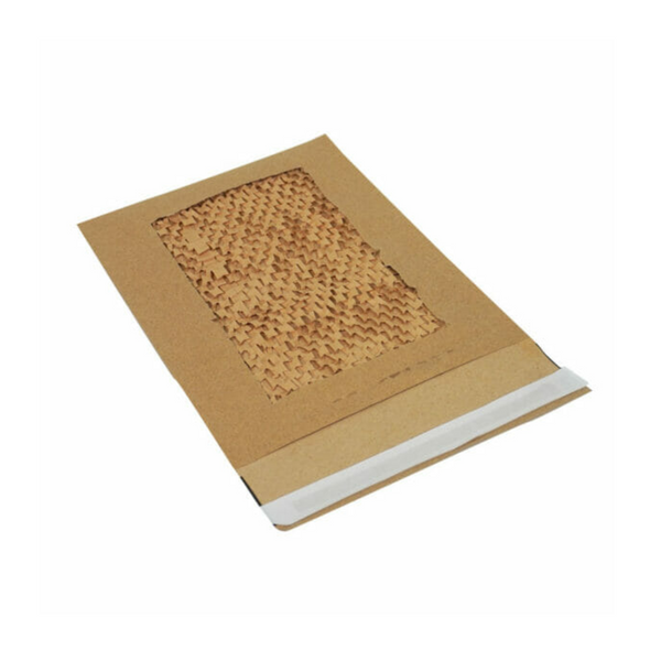 ECO Kraft Mesh Paper Padded Mailing Bag, W205 x L245mm (Pack of 100) Kraft Mesh Paper Mailing Bag Tenzapac