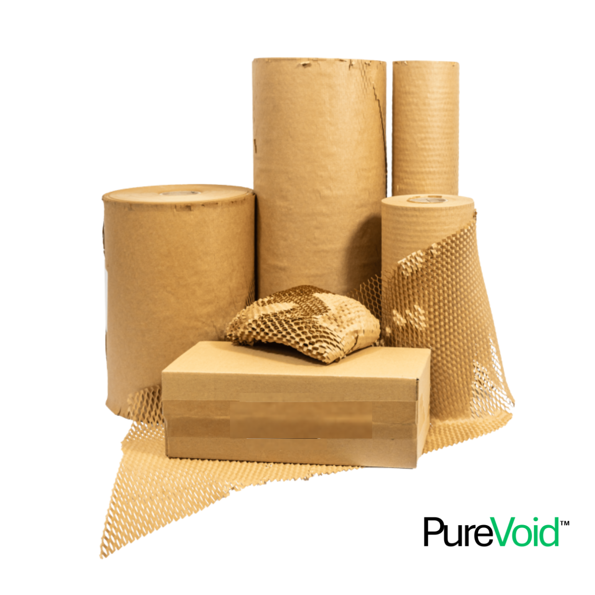 PureVoid™ Brown Honeycomb Paper Roll 500mm x 250m
