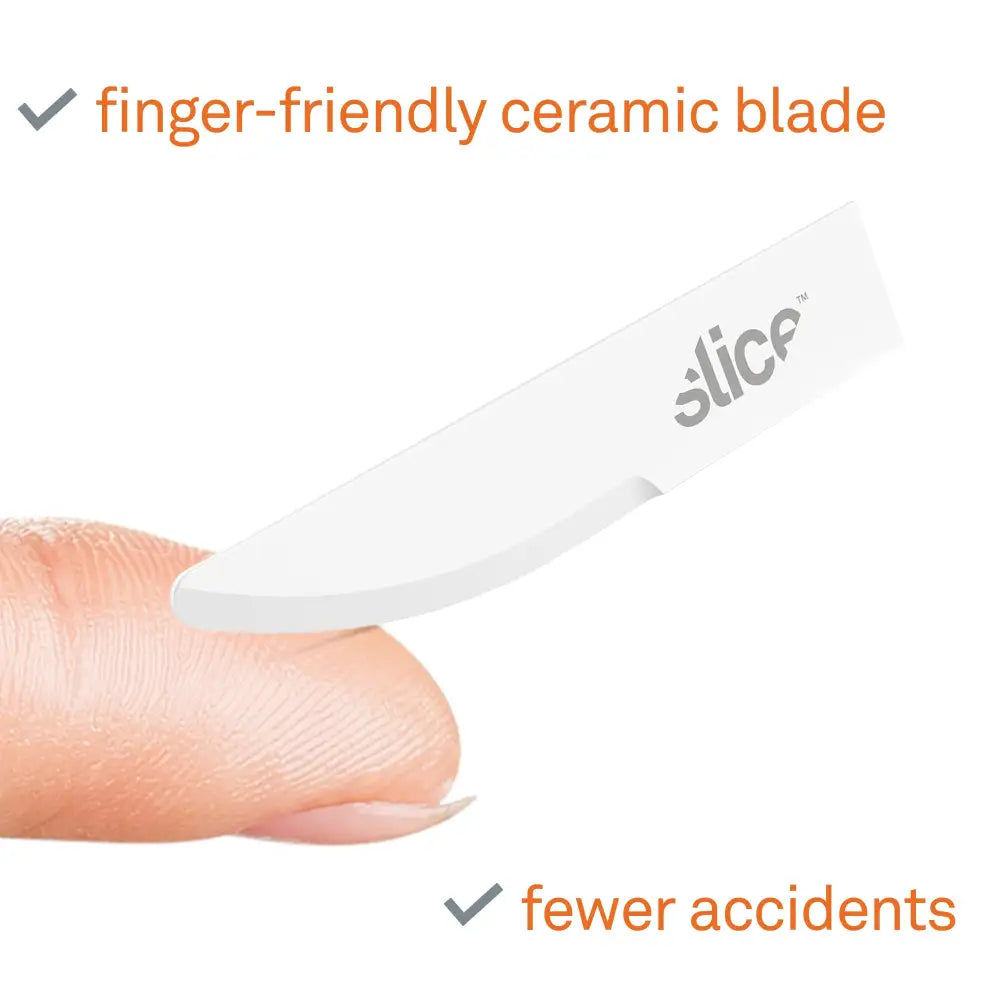 Slice ceramic curved edge rounded tip knife blades MPN 10520