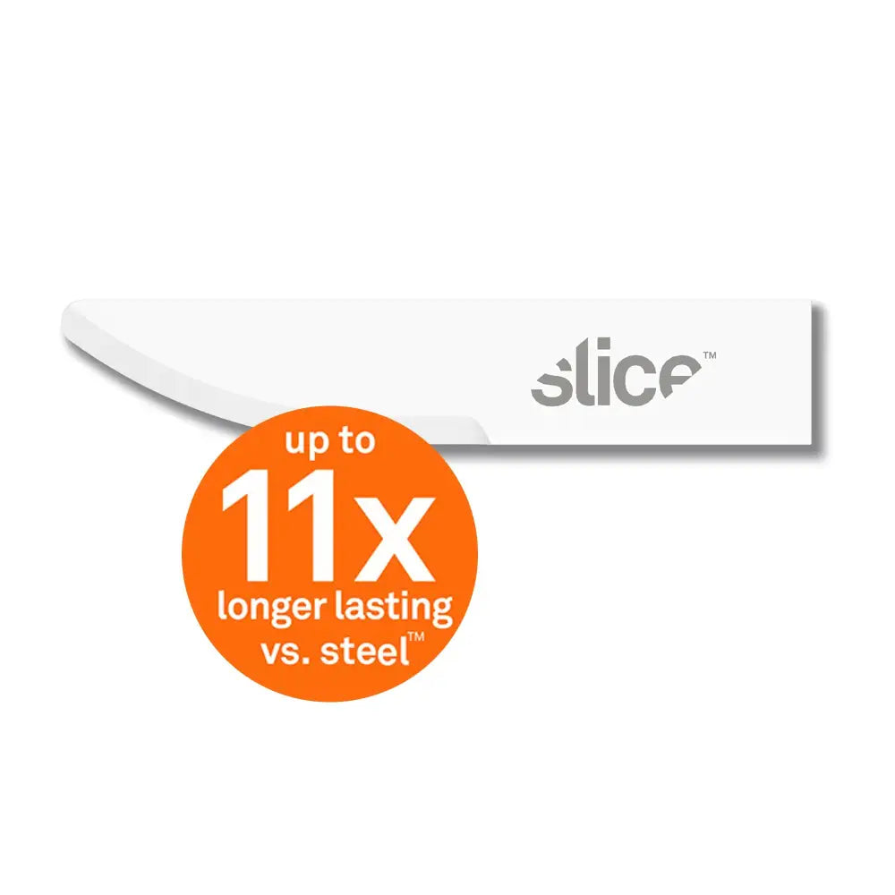 Slice ceramic curved edge rounded tip knife blades 11 X longer MPN 10520