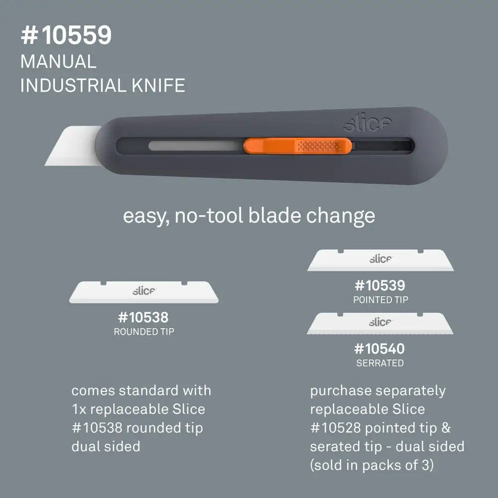 Slice manual industrial knife