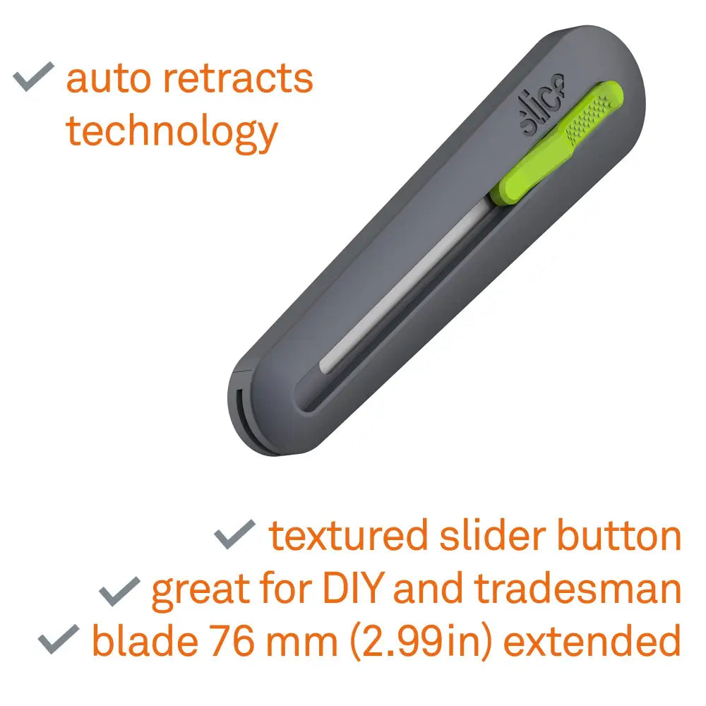 Slice auto-retractable industrial knife