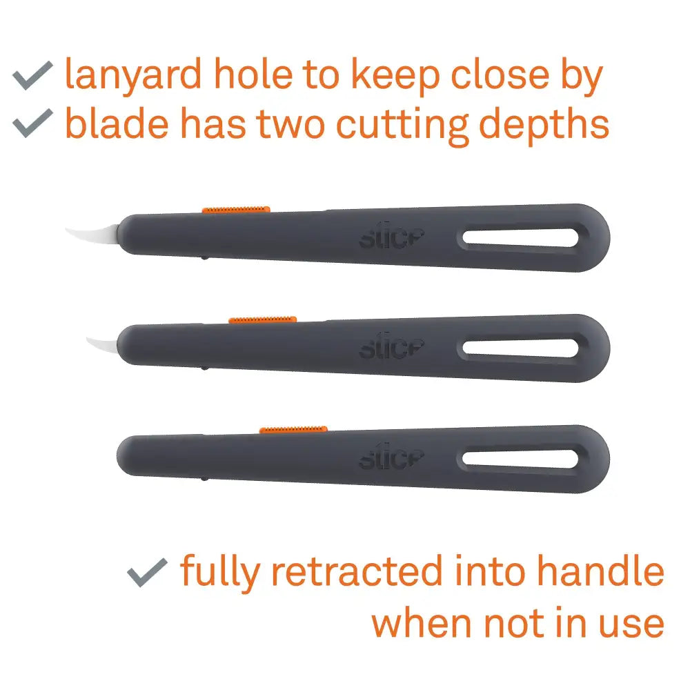 Slice manual seam ripper lanyard  and blade position