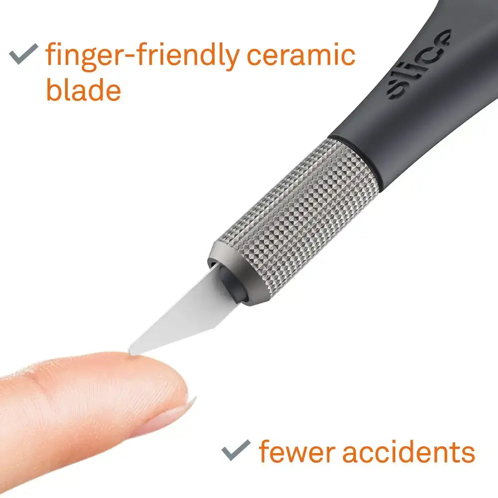 Slice precision knife finger friendly blade