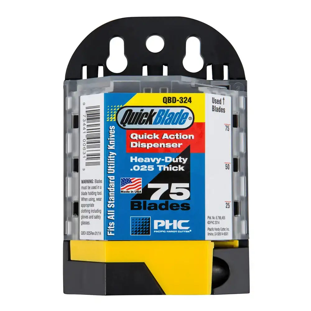 Standard utility blade dispenser 75 blades
