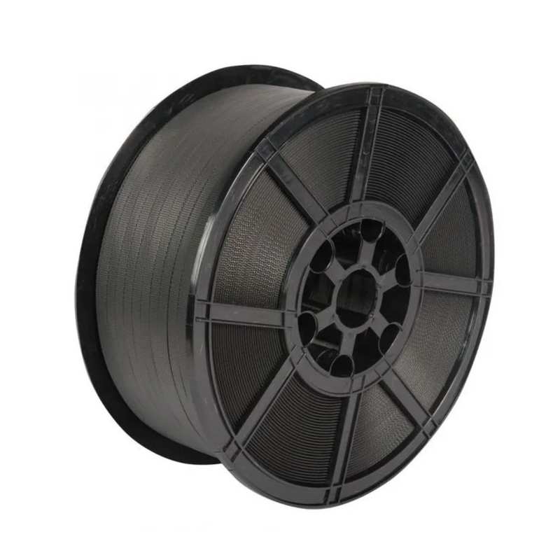 Black Polypropylene Strapping 12mm x 1300m. 250Kg Breaking Strain PP Strapping Reels & Rolls Safeguard   