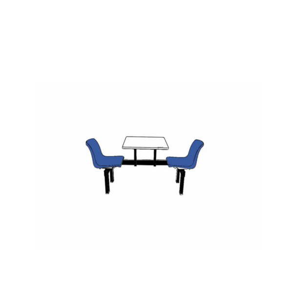 Canteen Table With 1 Way Access and 2 Seats Canteen Table GPC Industries Ltd   