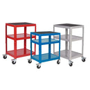 Adjustable height trolleys