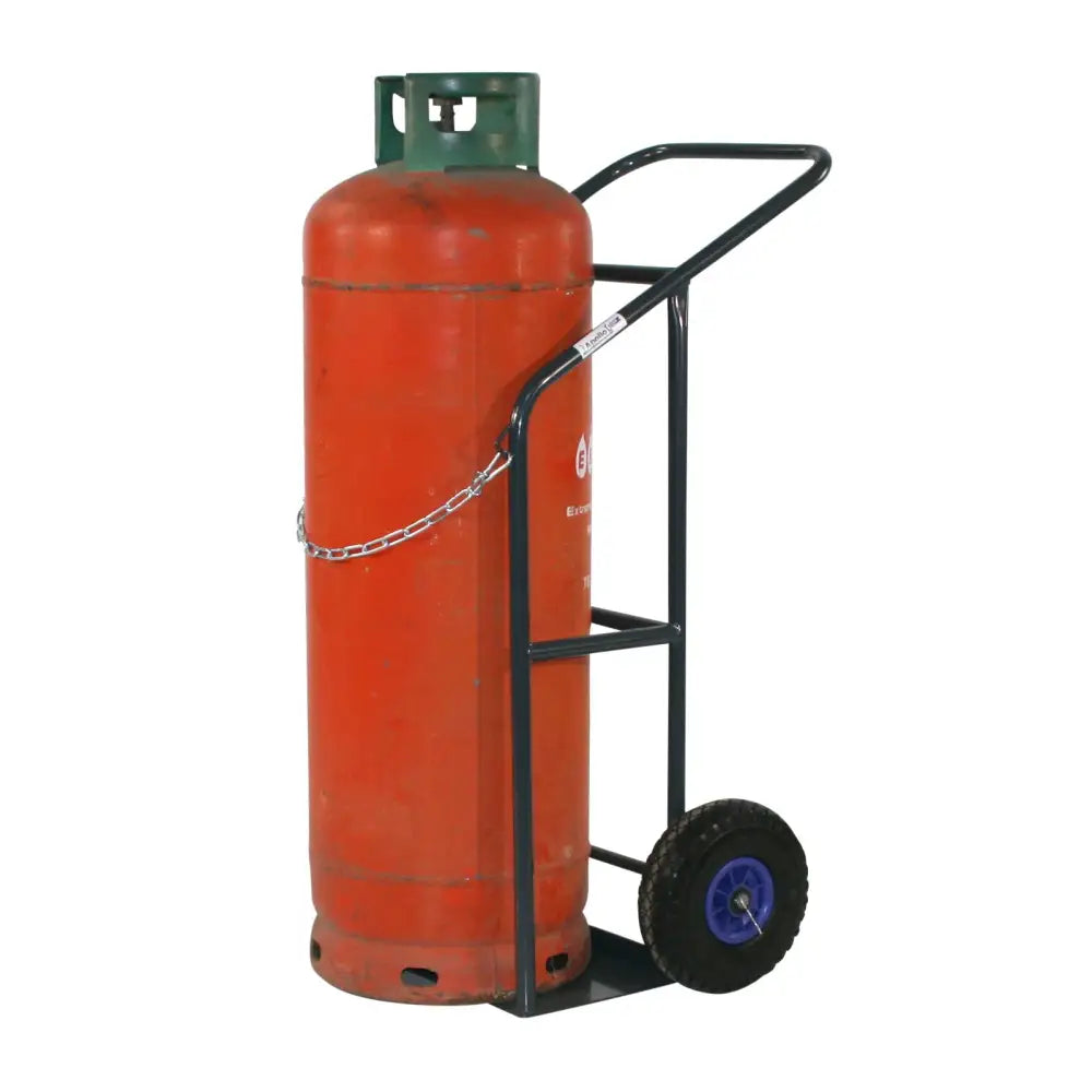Apollo uk cylinder trolleys with solid rubber wheels