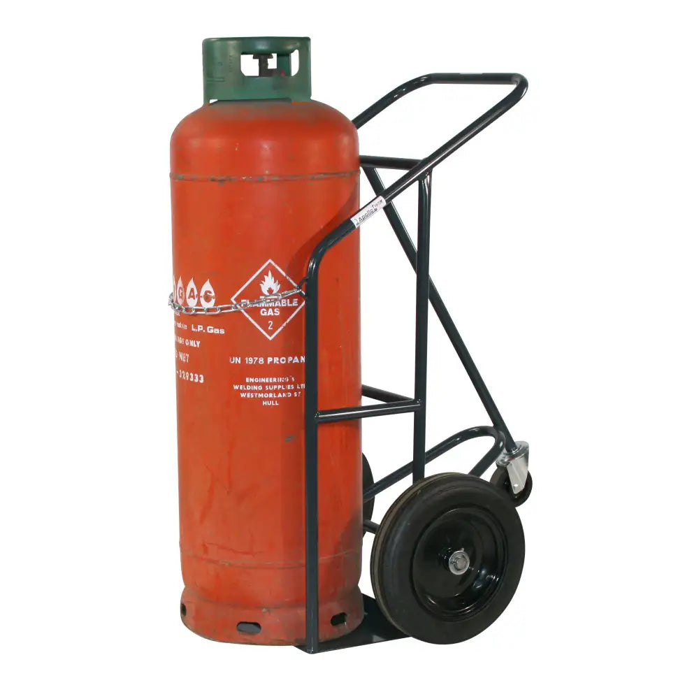 Apollo uk cylinder trolleys with solid rubber wheels