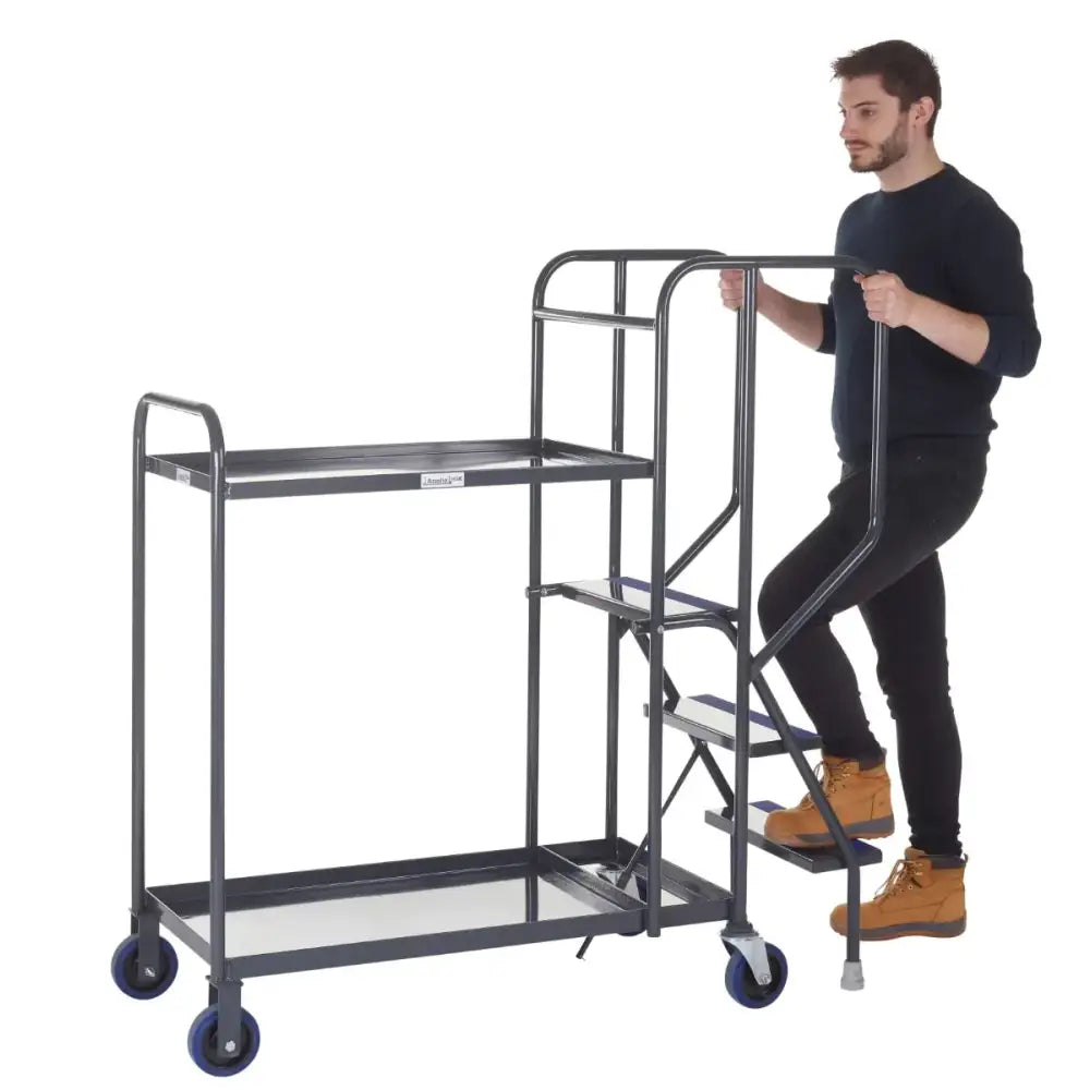 Apollo uk stepped picking trolleys