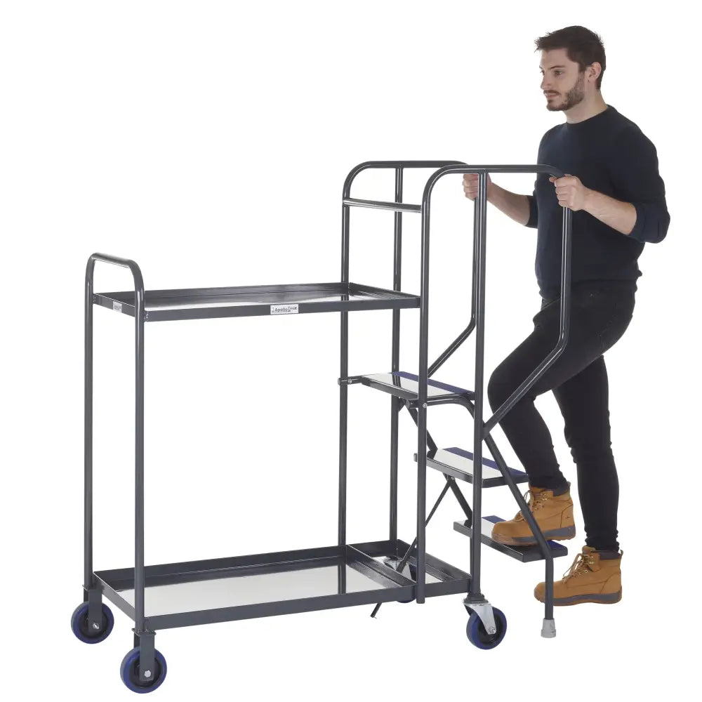 Apollo uk stepped picking trolleys