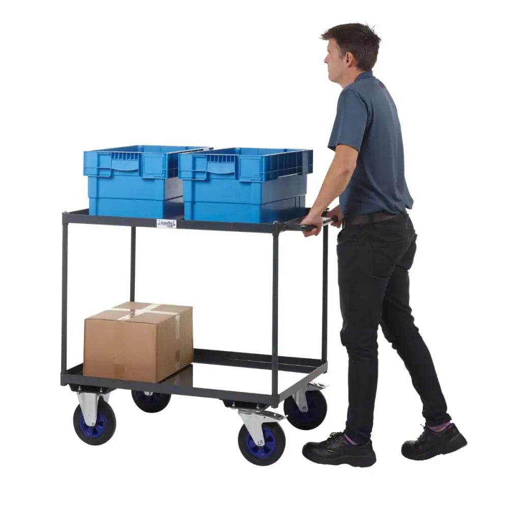 Apollo uk table top shelf trucks - steel shelves