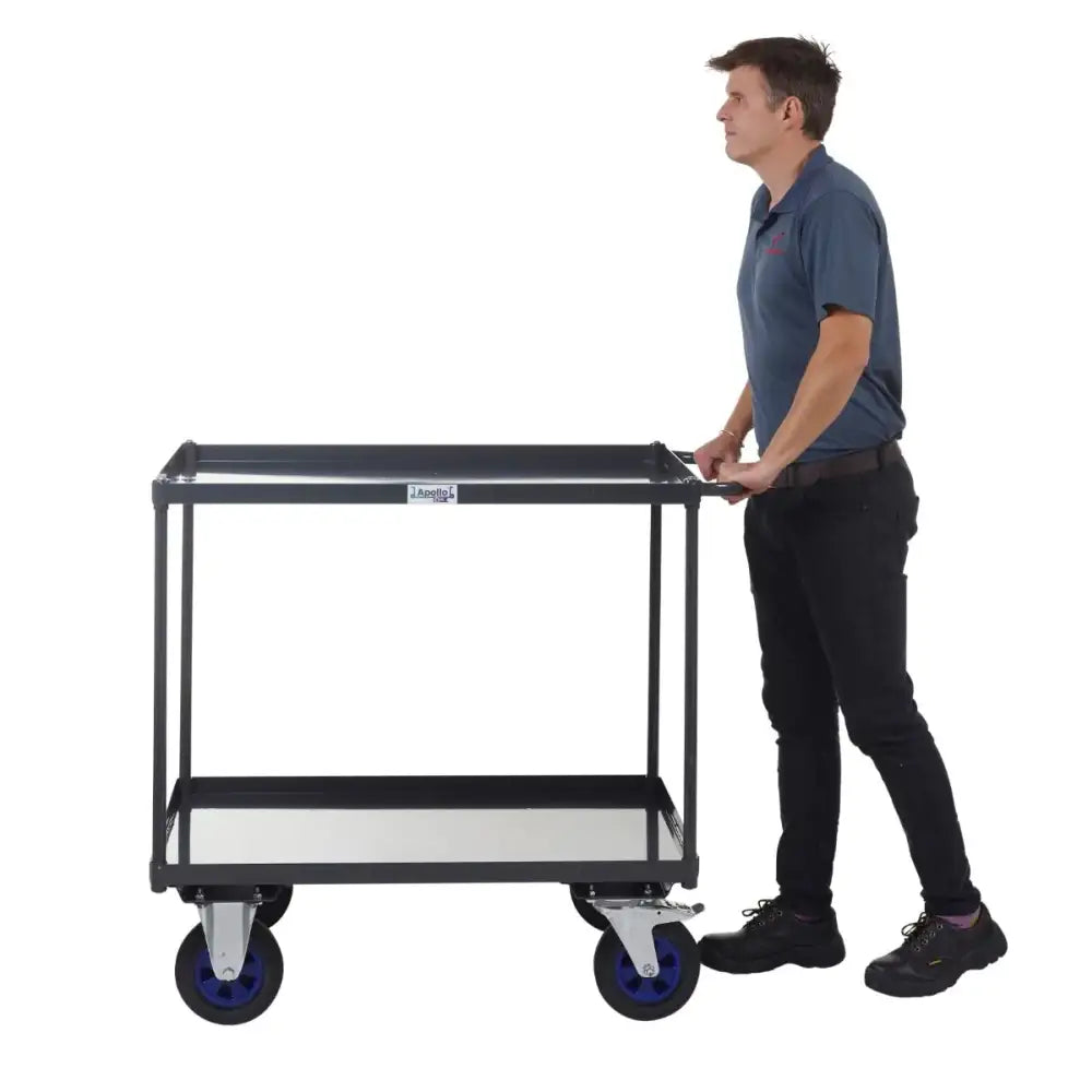 Apollo uk table top shelf trucks - steel shelves