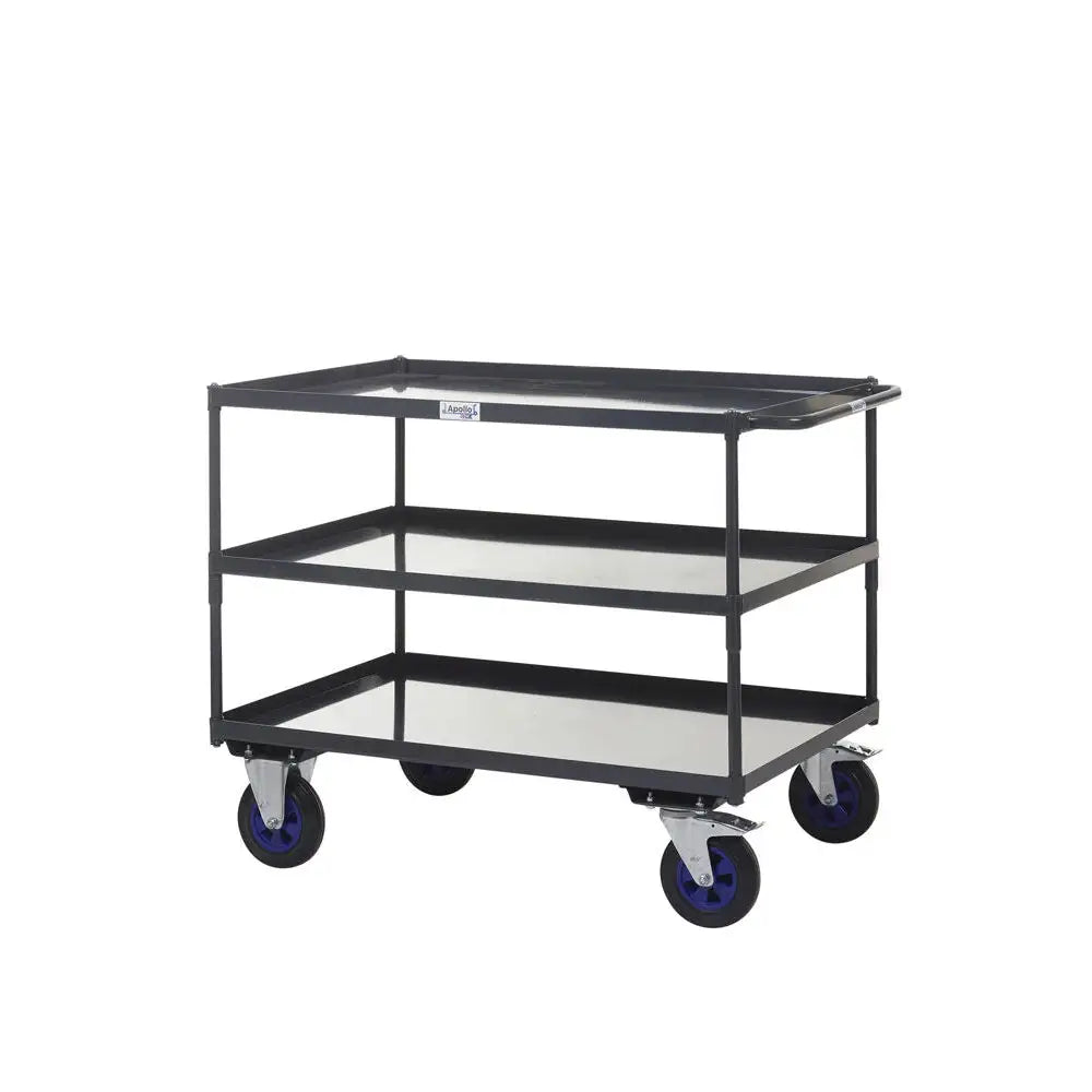 Apollo uk table top shelf trucks - steel shelves