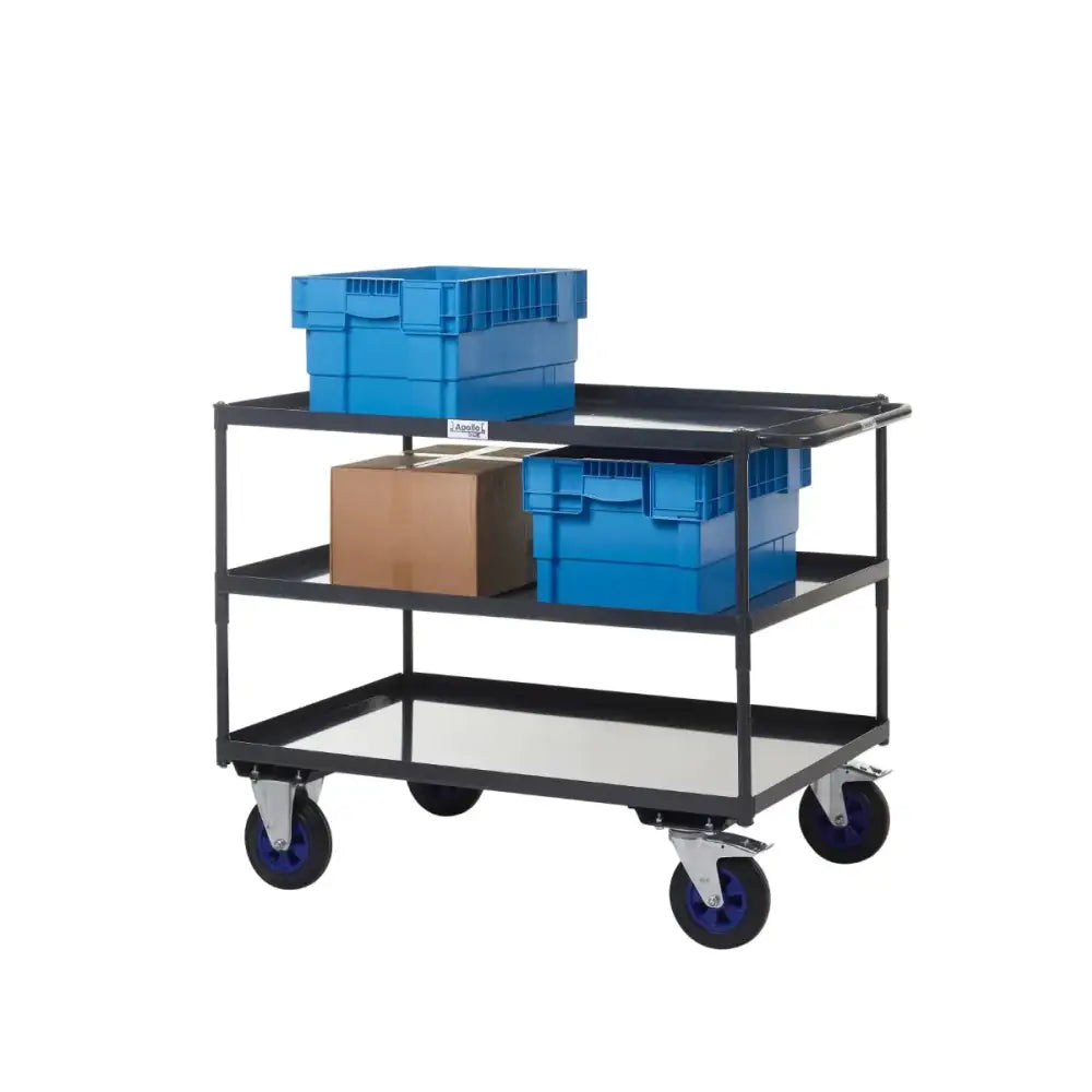 Apollo uk table top shelf trucks - steel shelves
