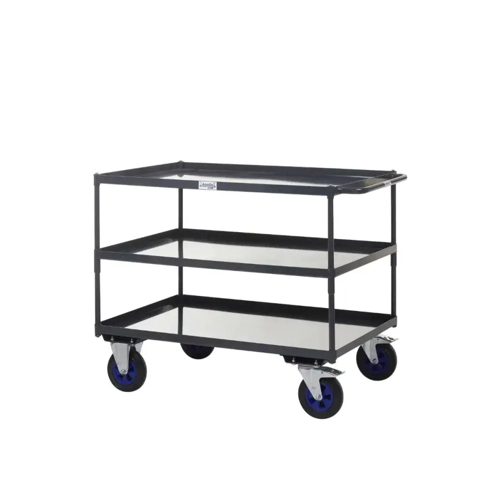 Apollo uk table top shelf trucks - steel shelves