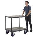 Apollo uk table top shelf trucks - timber shelves