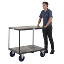 Apollo uk table top shelf trucks - timber shelves