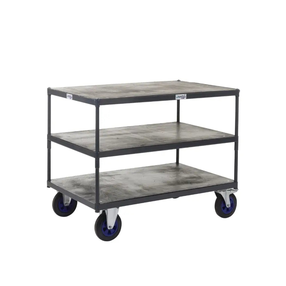 Apollo uk table top shelf trucks - timber shelves