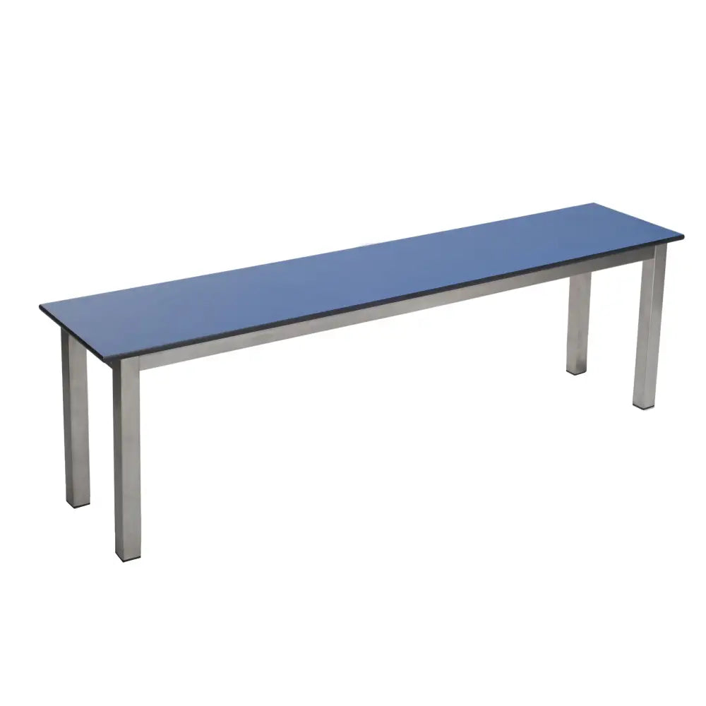 Aqua mezzo stainless steel benches with laminate seats
