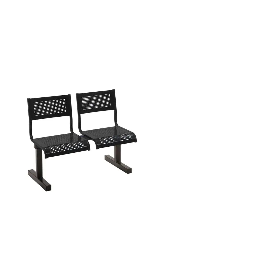 Beam benches with steel seats