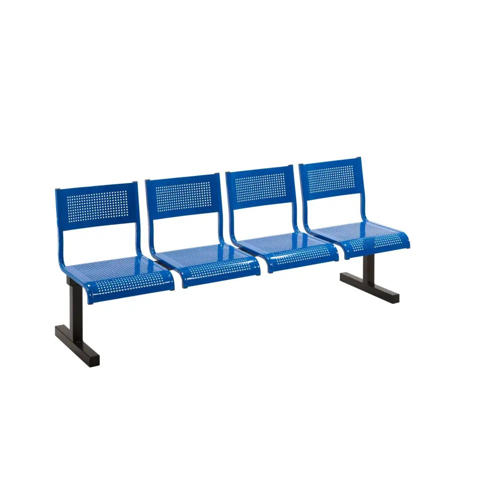 Beam benches with steel seats