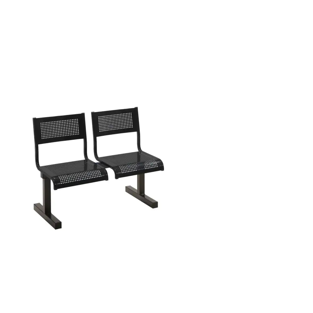 Beam benches with steel seats