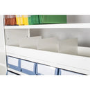 Bin front for delta plus shelving