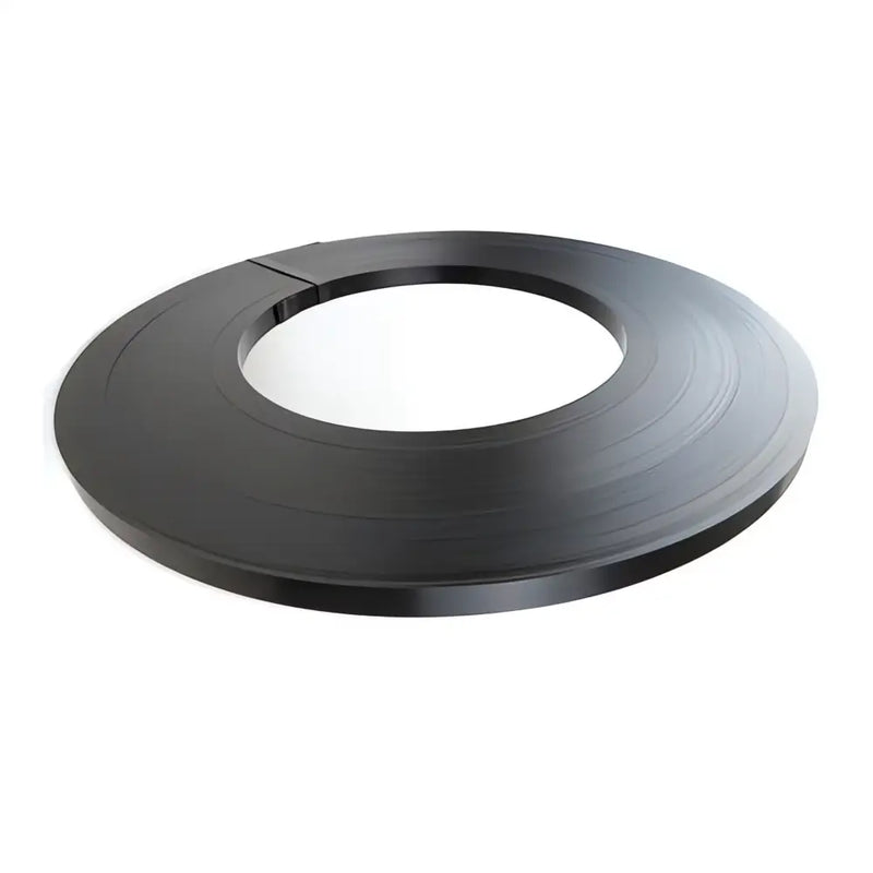 Black 13mm Ribbon Wound Steel Strapping 395m. 560kg Break Strain Steel Strapping Reels & Rolls K Packaging