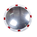 Circular traffic mirrors with reflective edges