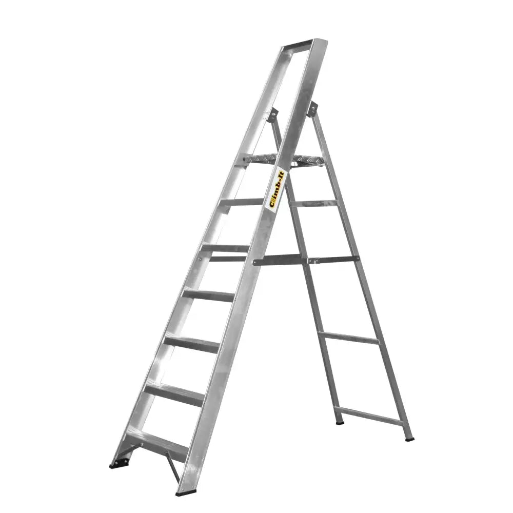 Climb-it aluminium platform stepladders