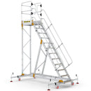Climb-it extra large platform safety steps with adjustable stabilisers