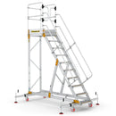 Climb-it extra large platform safety steps with adjustable stabilisers